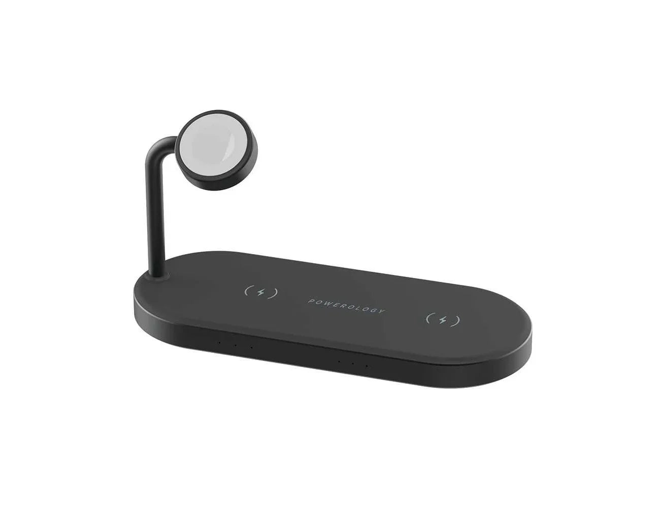 Powerology 4in1 Fast-Wireless Charging Dock - Black - Tashqila Powerology 4in1 Fast-Wireless Charging Dock - Black - Tashqila